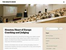 Tablet Screenshot of debateunion.org